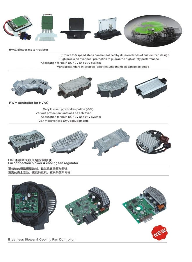 STETIG Auto Temp Control Blower Motor Resistor Control Module Compatible with 06-12 Fusion 07-12 MKZ 06 Zephyr 06-11 Milan 6E5Z19E624AA 8E5Z19E624A JA1712 YH1825 RU797 - Image 2